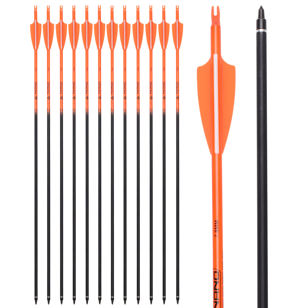 12pcs 22-30 inch Roll Fiberglass Bicolor Arrow