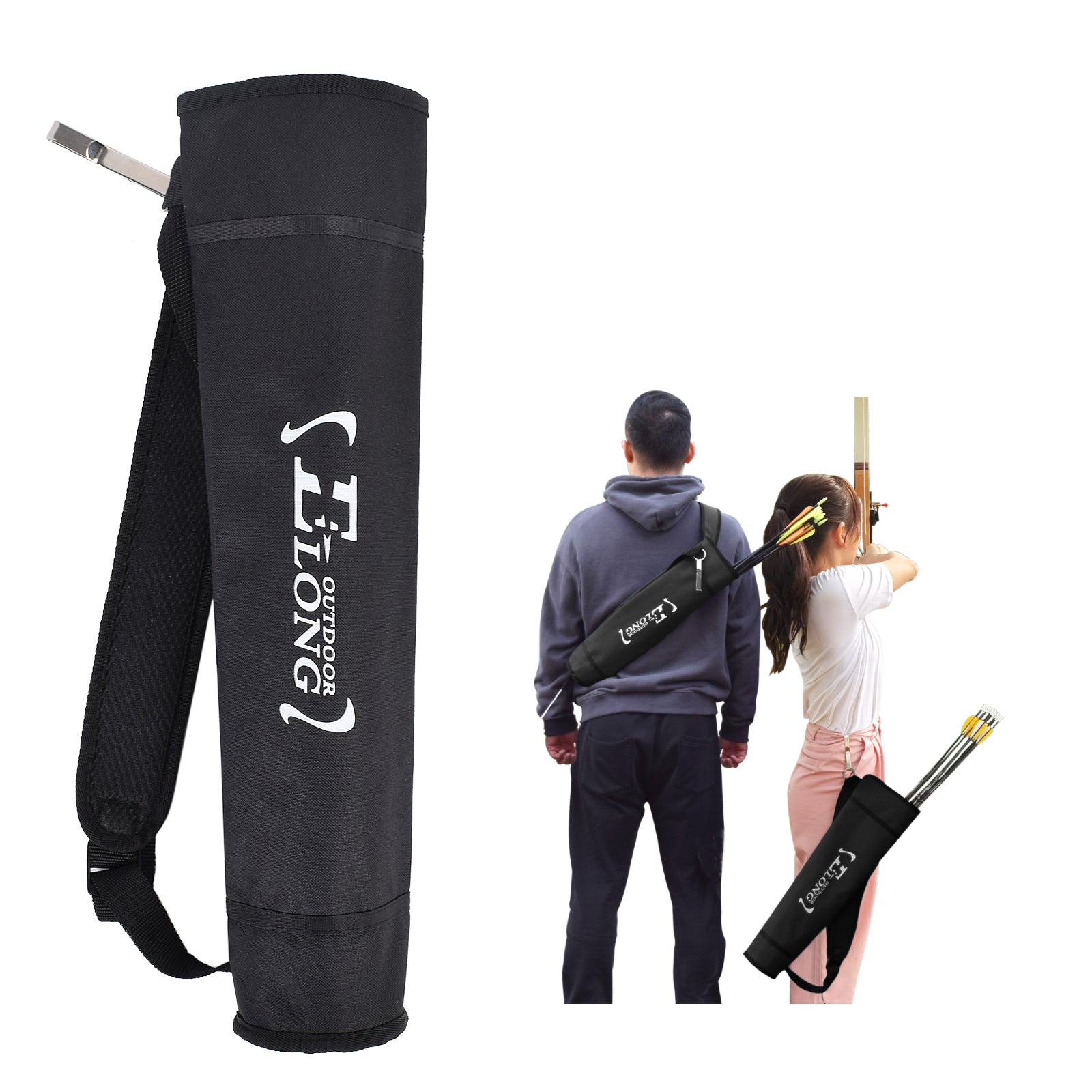 Archery Back Hip Arrow Quiver Arrows Holder Bag