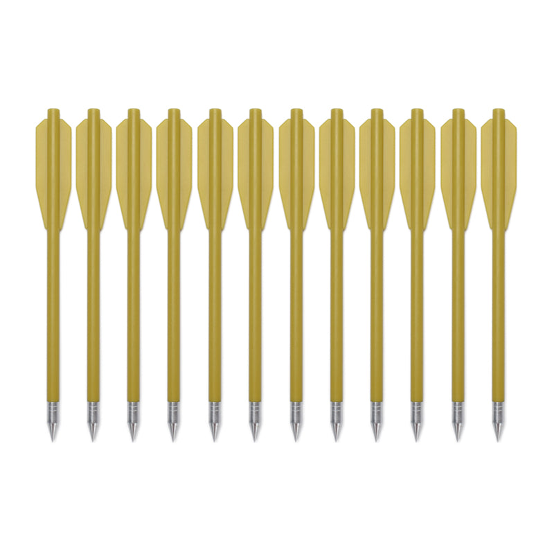 12pcs 6.3inch Pistol Mini Crossbow Bolts for 50-80lbs
