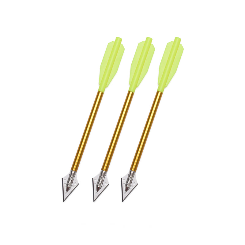 3/6PCS 6.3 Inch Aluminium Crossbow Bolts with Broadheads Steel Tips
