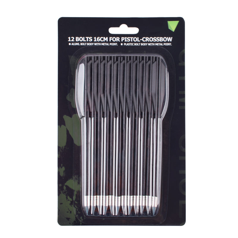 12pcs 6.3inch Pistol Mini Crossbow Bolts for 50-80lbs