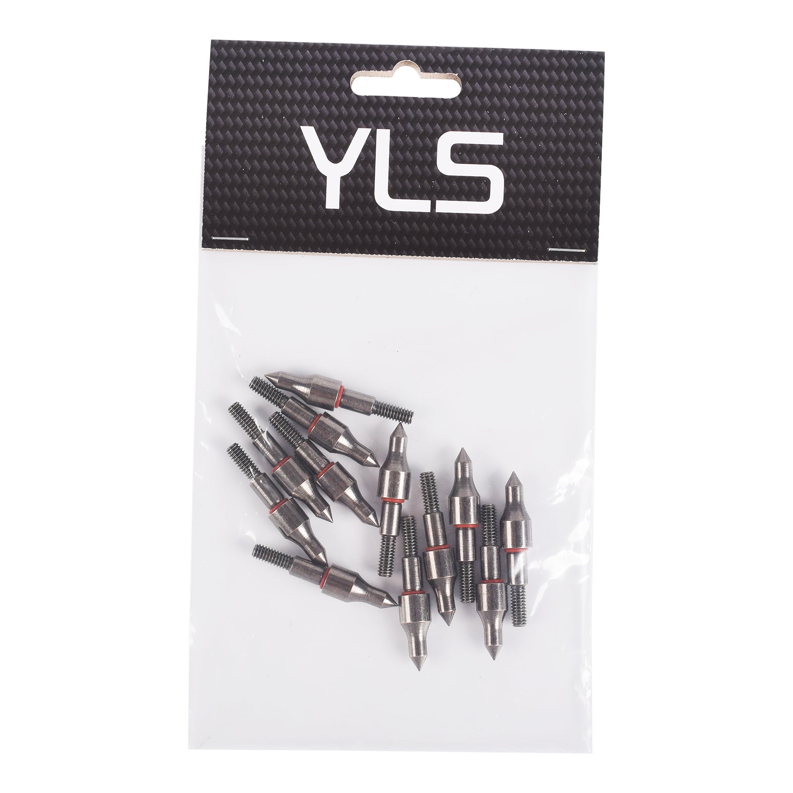 YLS Archery Arrow Point 100 Grain Steel Screw-In Field Point 12pcs