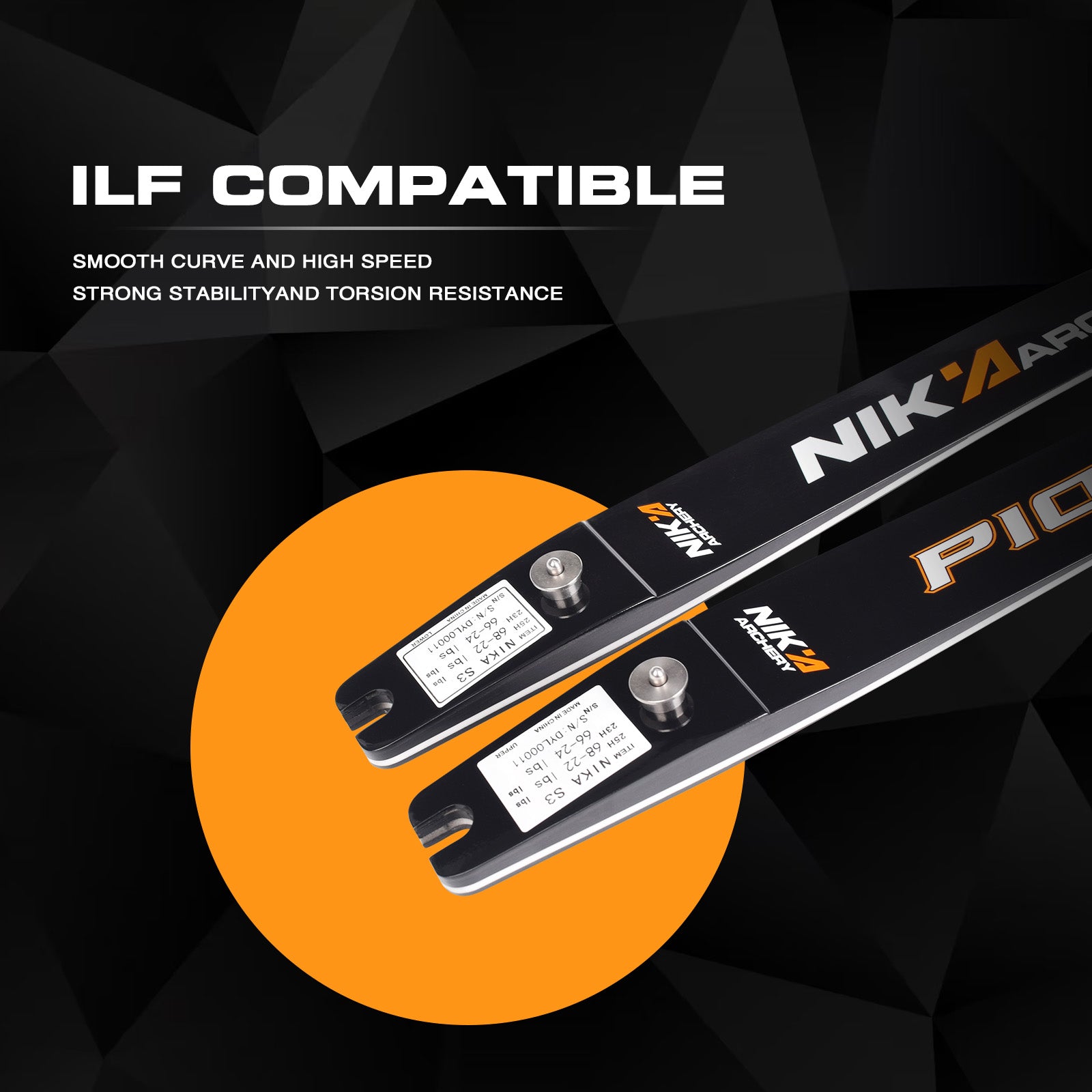 Nika Archery S3 Pioneer Foam Core ILF Recurve Limbs