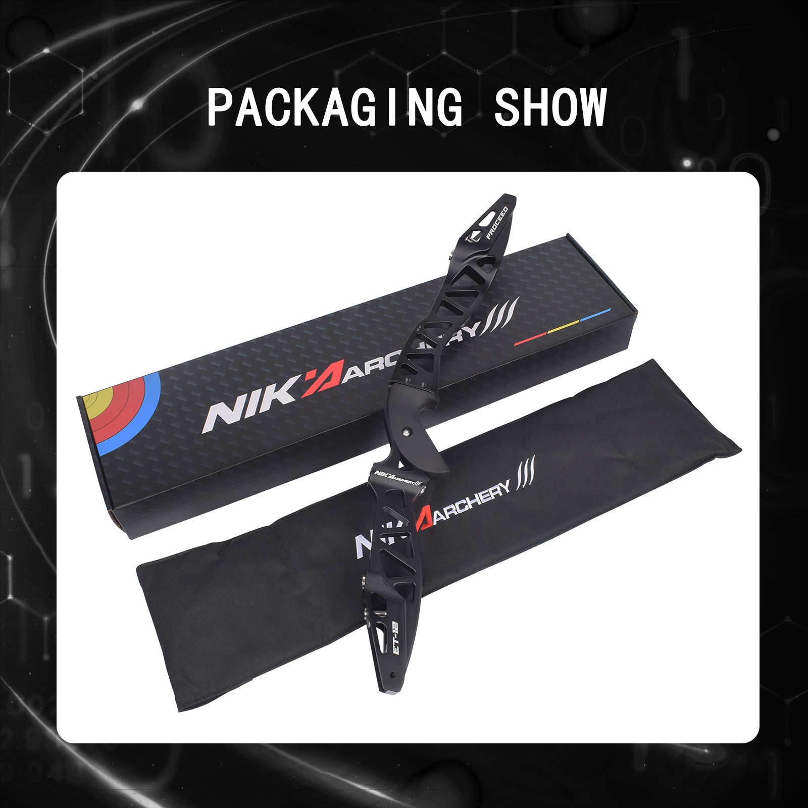 NIKA-ARCHERY ET-12 PROCEED 25inch ILF Recurve Riser RH/LH