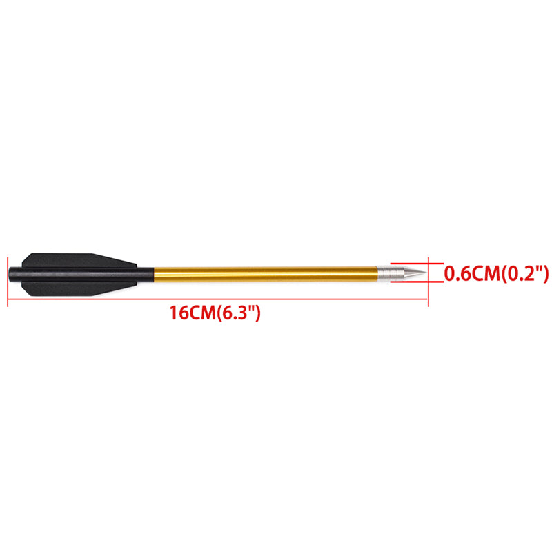 6.5 inch Crossbow Bolts Hollow Aluminum Carbon Steel Point