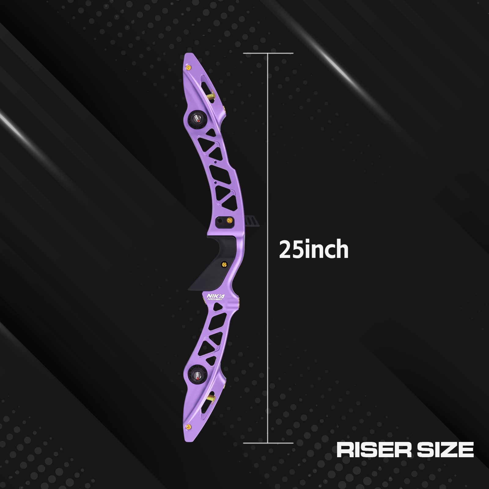 Nika Archery ET-19AL Stars 25inch ILF Recurve Riser for Right Hand