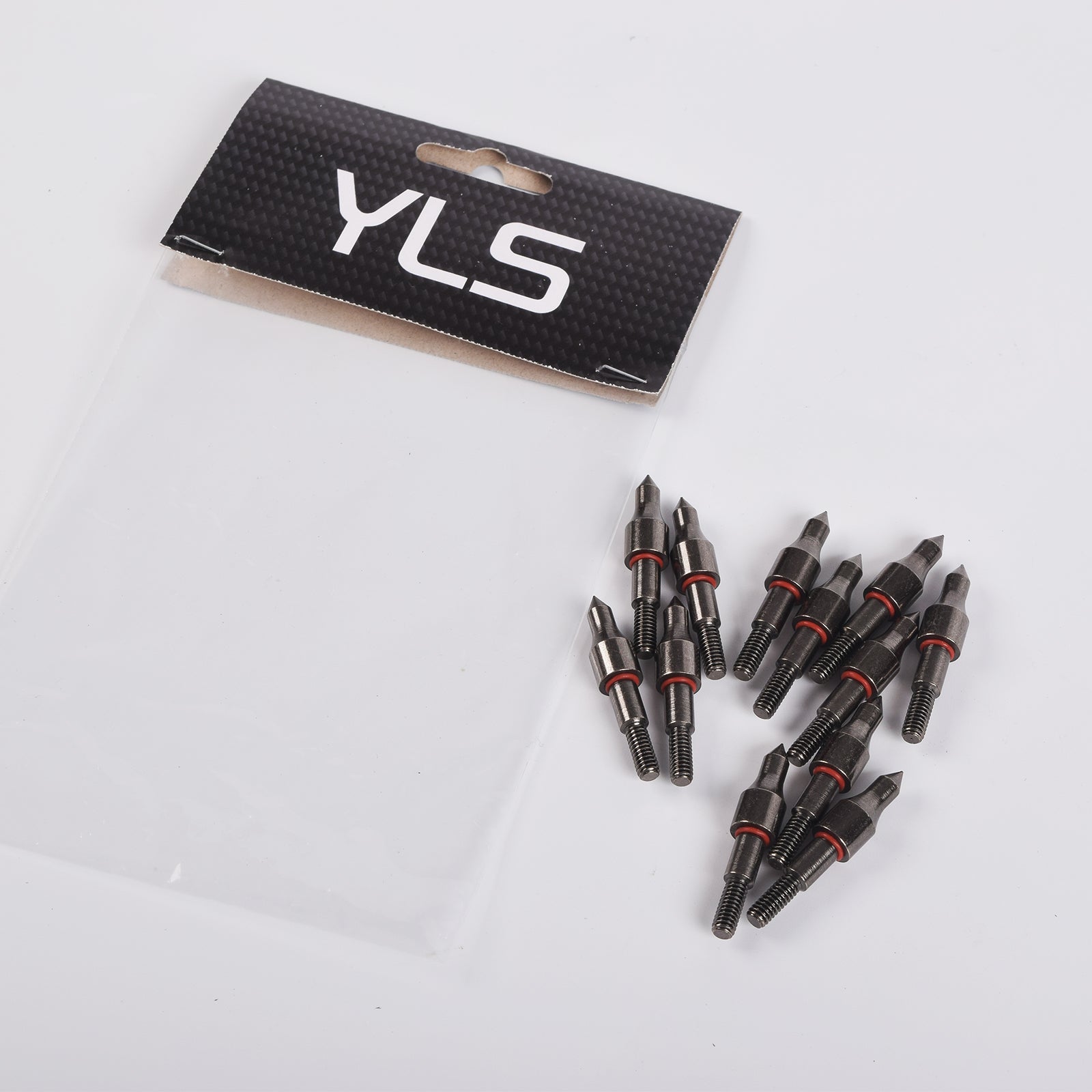 YLS Archery Arrow Point 100 Grain Steel Screw-In Field Point 12pcs