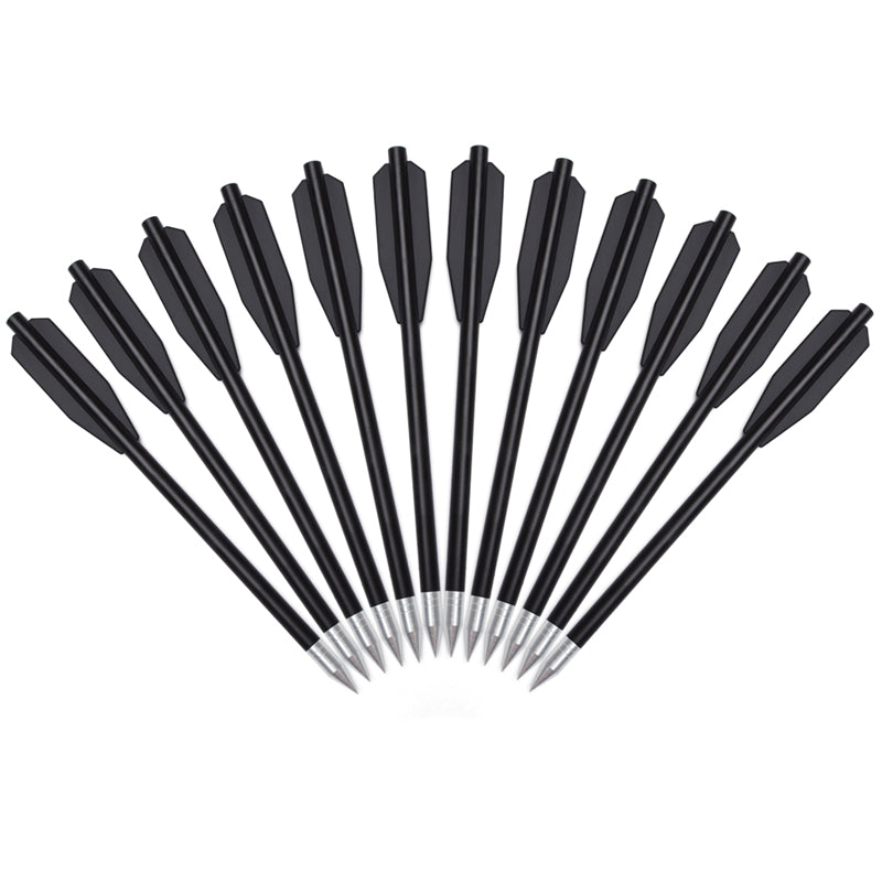 12pcs 6.3inch Pistol Mini Crossbow Bolts for 50-80lbs