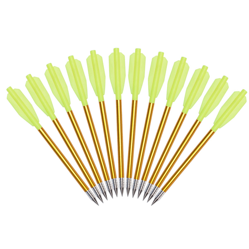 6.5 inch Crossbow Bolts Hollow Aluminum Carbon Steel Point