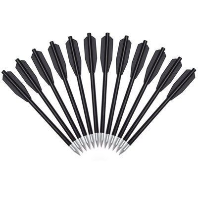 12pcs 6.3inch Pistol Mini Crossbow Bolts for 50-80lbs