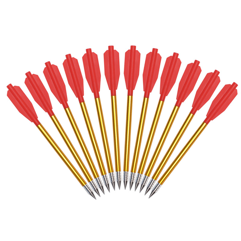 6.5 inch Crossbow Bolts Hollow Aluminum Carbon Steel Point