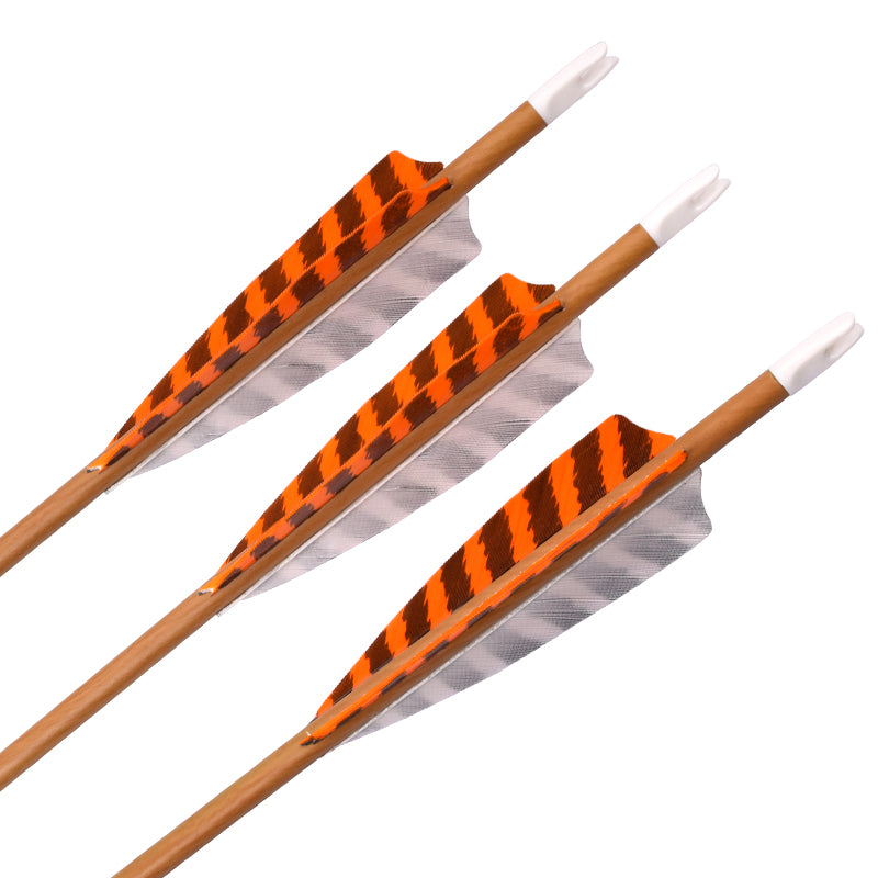 20-32inch I.D. 6.2mm Archery Carbon Arrows Turkey Feather 12PCS