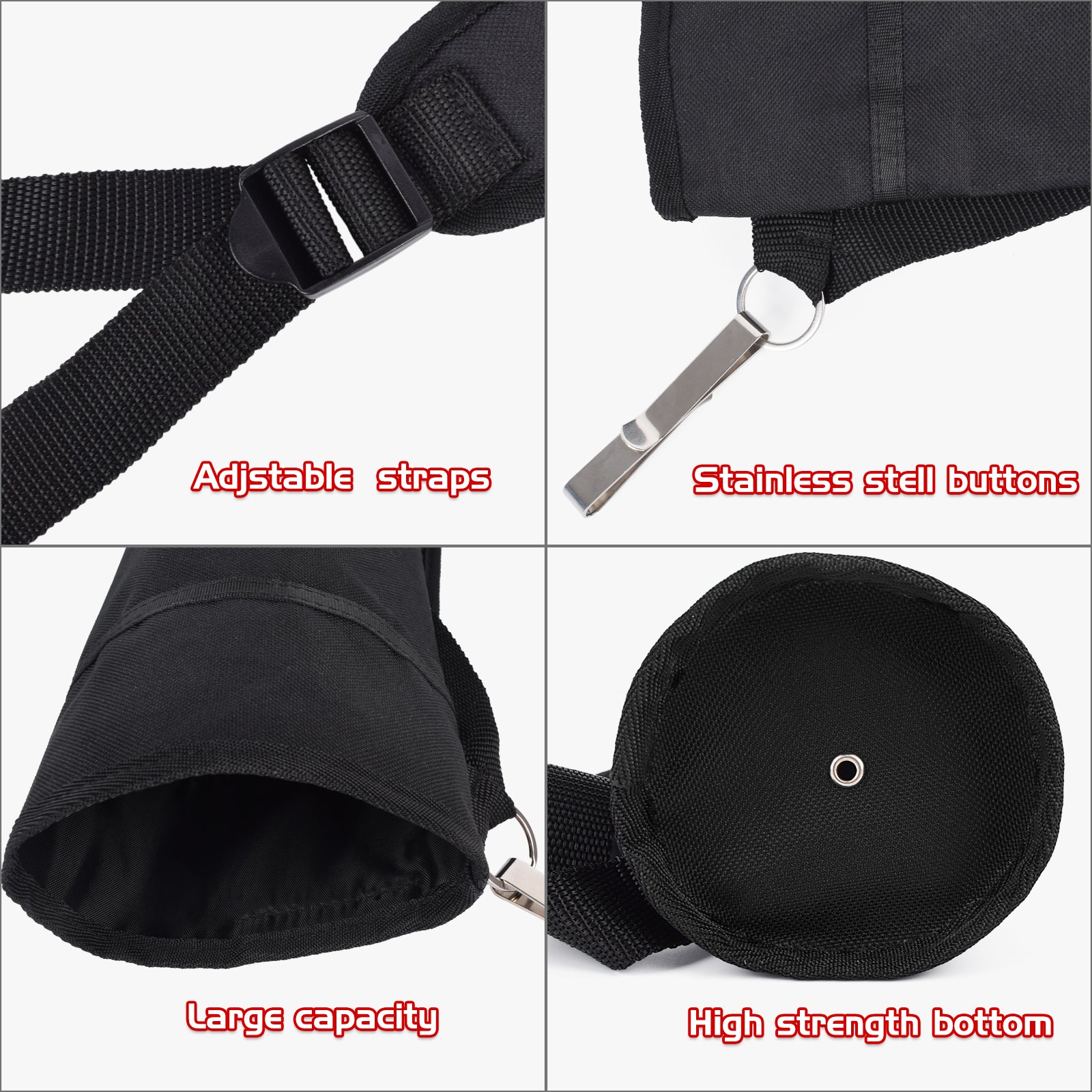 Archery Back Hip Arrow Quiver Arrows Holder Bag