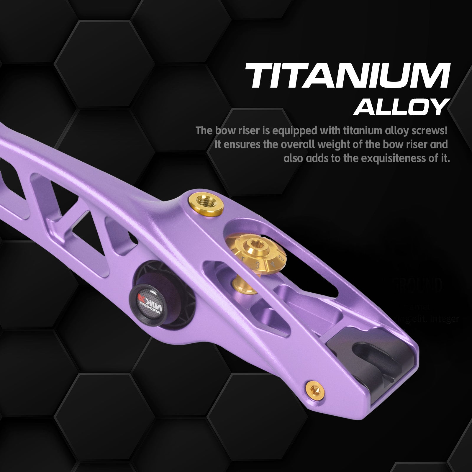 Nika Archery ET-19AL Stars 25inch ILF Recurve Riser for Right Hand