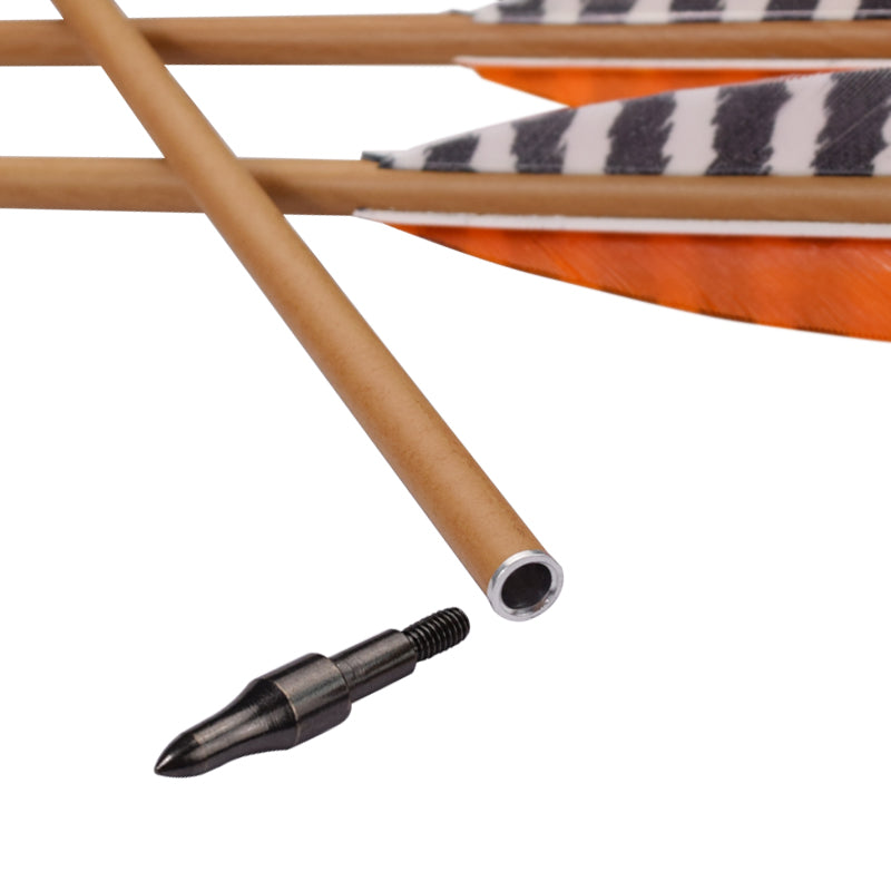 20-32inch I.D. 6.2mm Archery Carbon Arrows Turkey Feather 12PCS