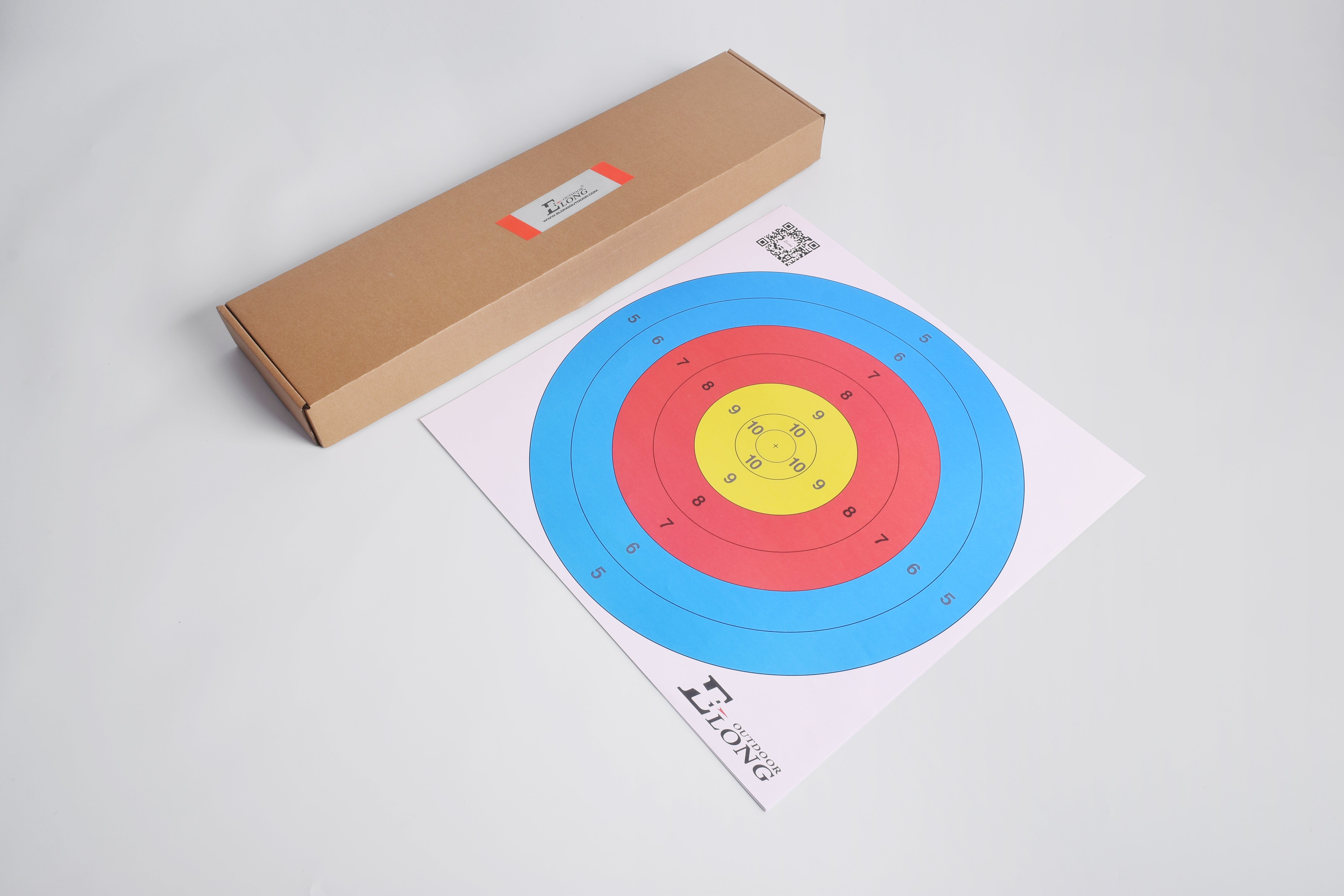 ELONG OUTDOOR 20Pcs 40*40cm Target Paper for Arrow Shooting Archery Practice Hunting Bow Archery Target