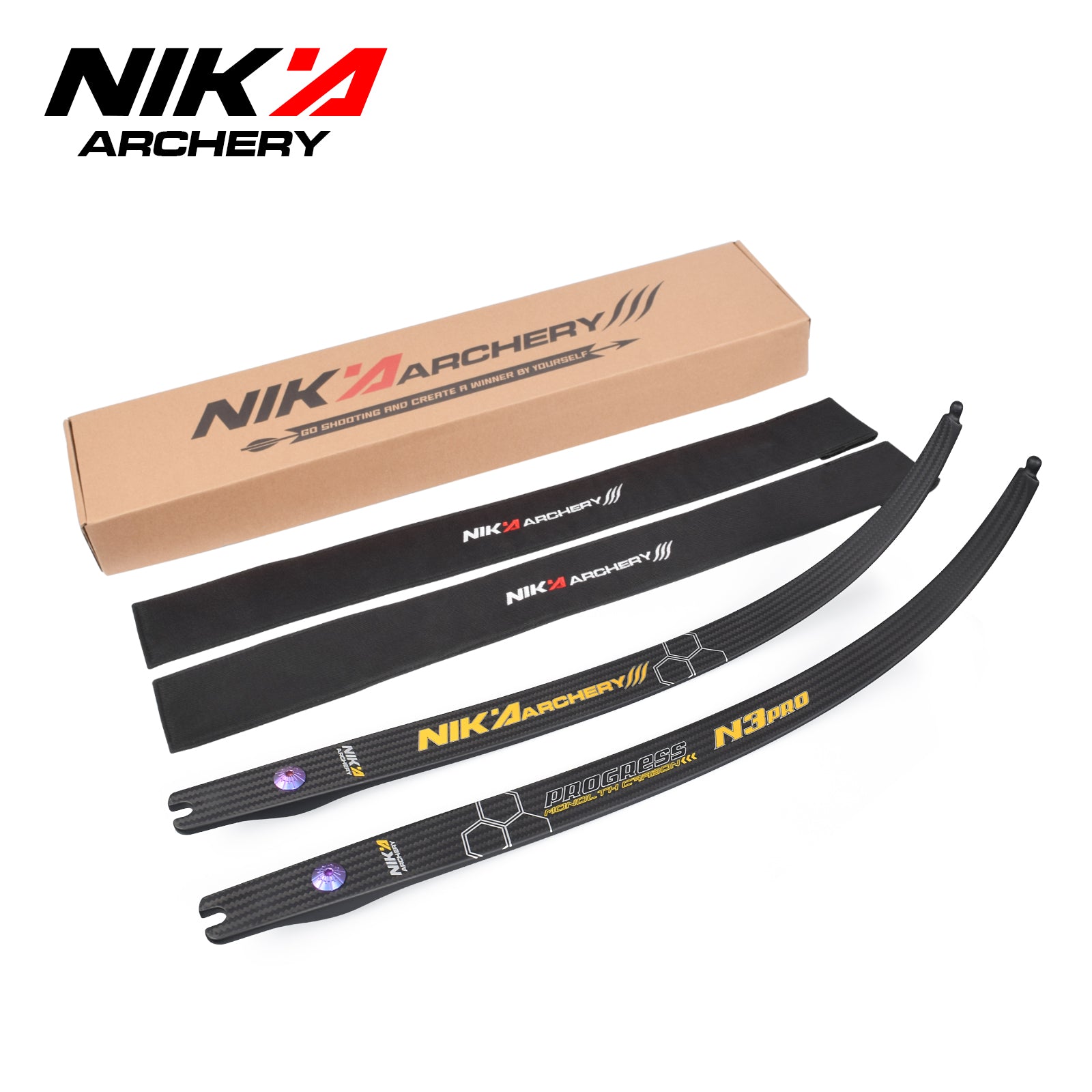 68" @25H N3 PRO Limbs 100% Carbon Fiber Limbs