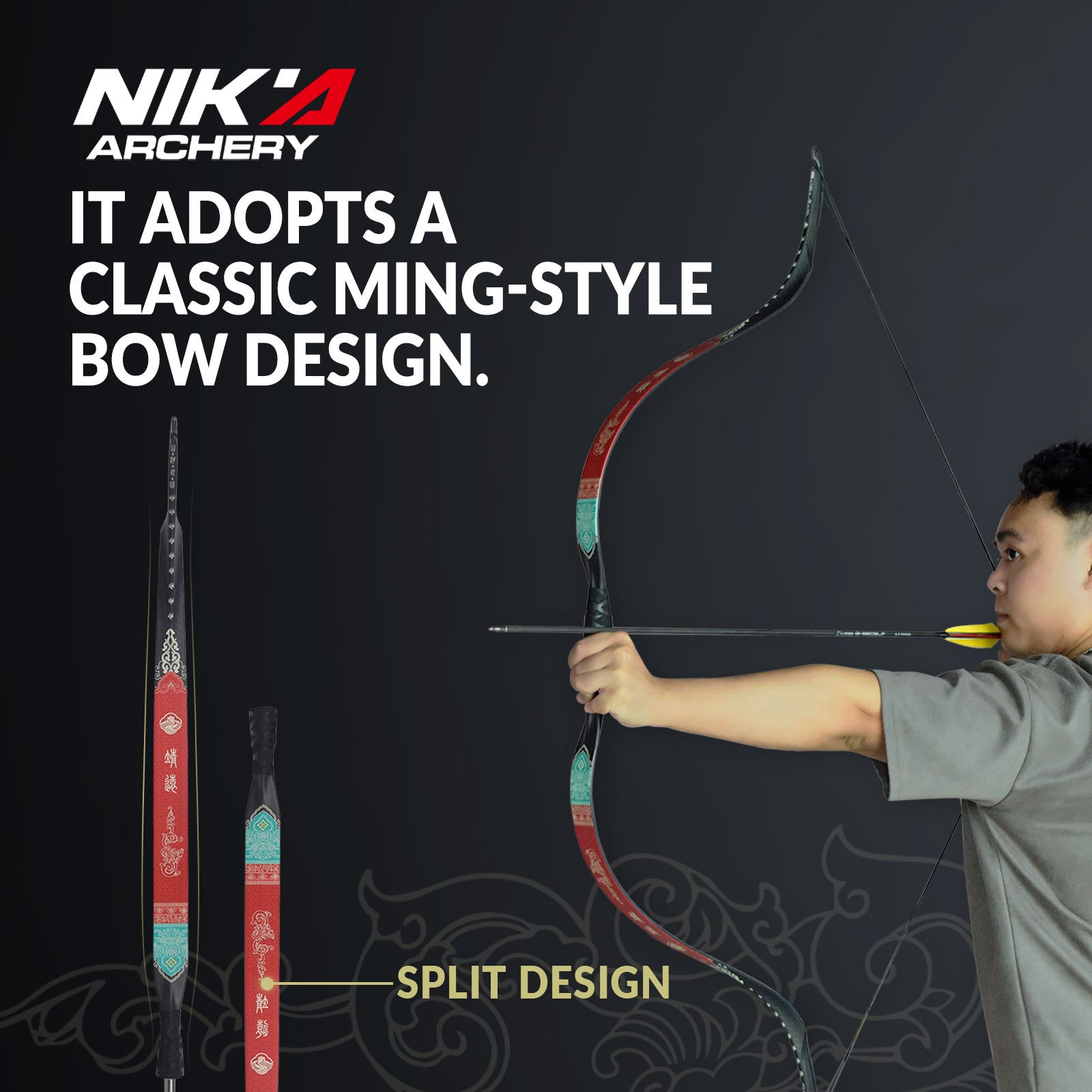 MING XIAOSHAO 52inch Carbon Fiber Traditional Bow