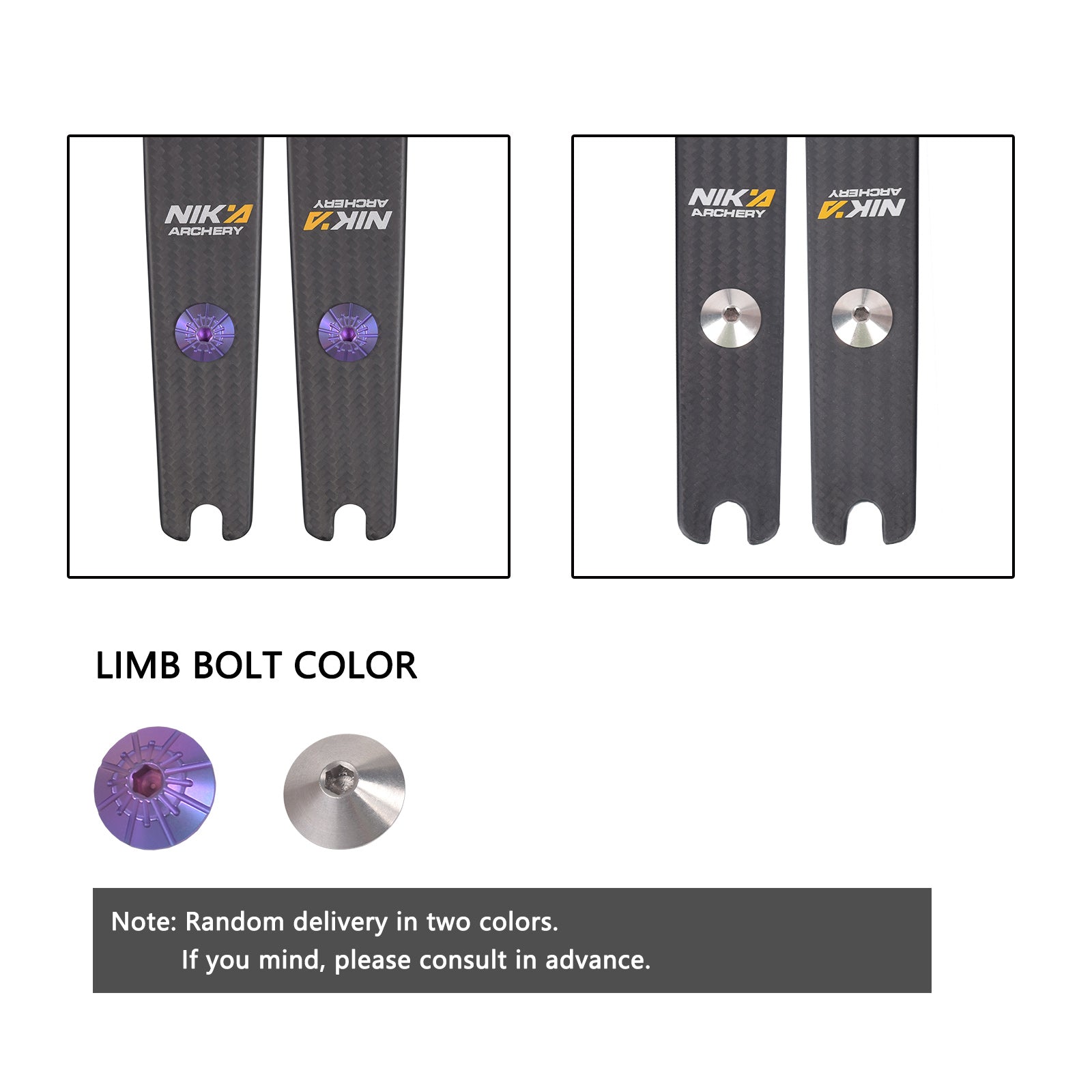 68" @25H N3 PRO Limbs 100% Carbon Fiber Limbs