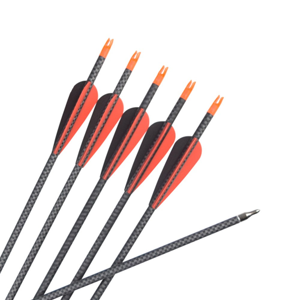 Flechas de carbono 3K de 30 pulgadas con impresión de tejido SP340 arco recurvo compuesto para disparar EE. UU.