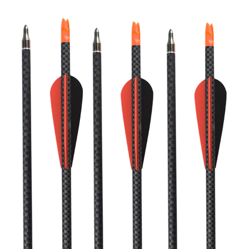 Flechas de carbono 3K de 30 pulgadas con impresión de tejido SP340 arco recurvo compuesto para disparar EE. UU.