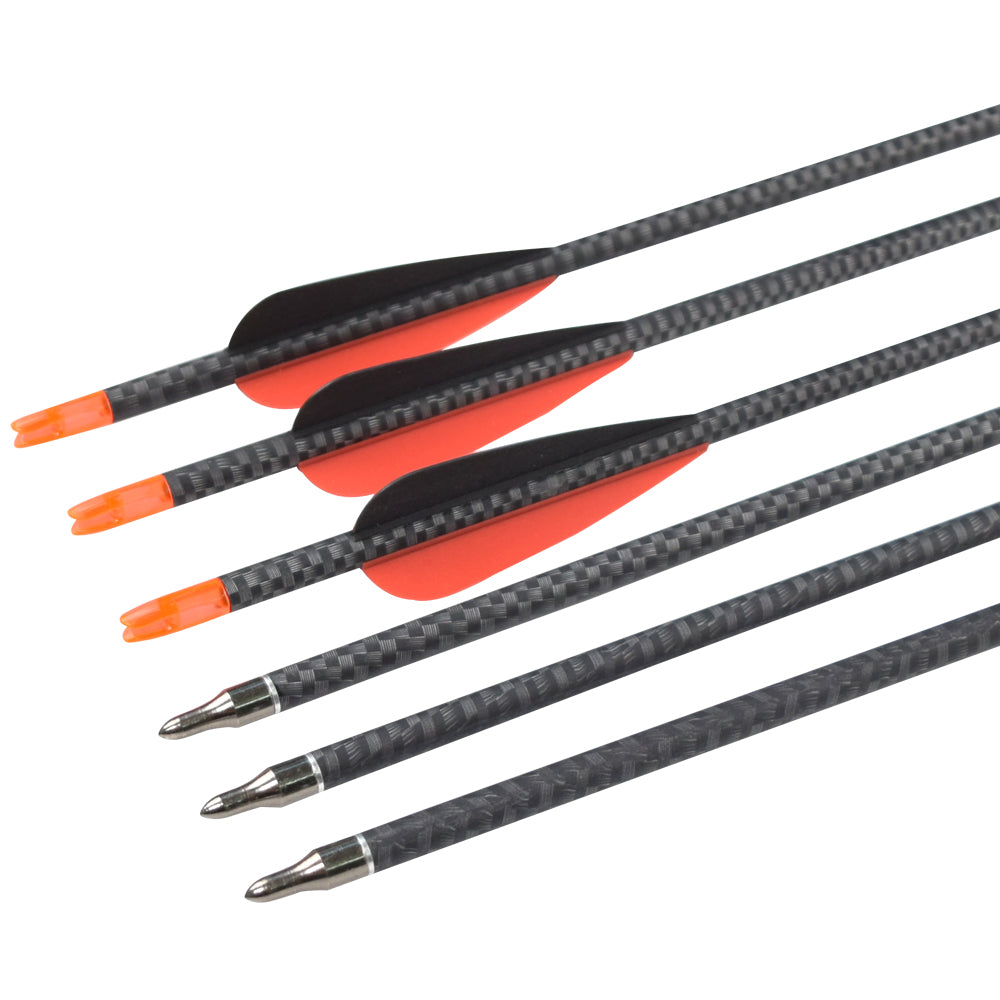 Flechas de carbono 3K de 30 pulgadas con impresión de tejido SP340 arco recurvo compuesto para disparar EE. UU.
