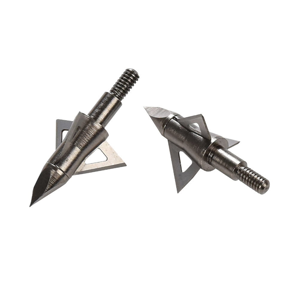 Archery Broadheads 3 Fixed Blade 100 Grain Arrow Head with Case Box
