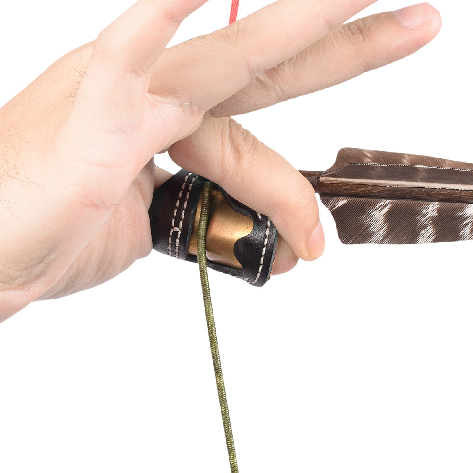 Armor Ming Guang Archery Thumb Ring And Wrist Strap Archery Finger Protector