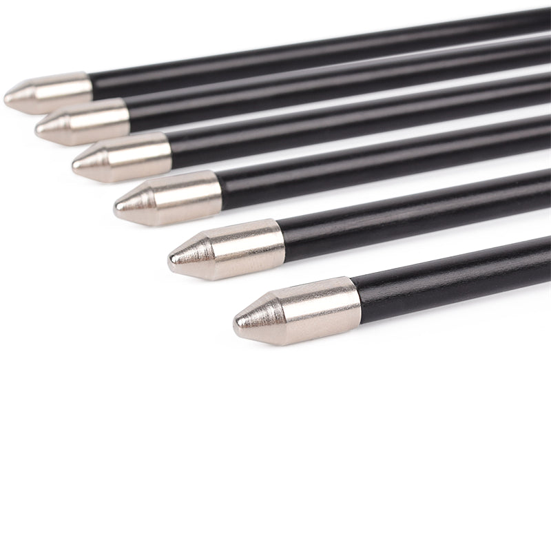 22-36 Zoll ID 5 mm Fiberglaspfeil Bogenschießen Recurvebogenschießen mit 12 Stück/Karton