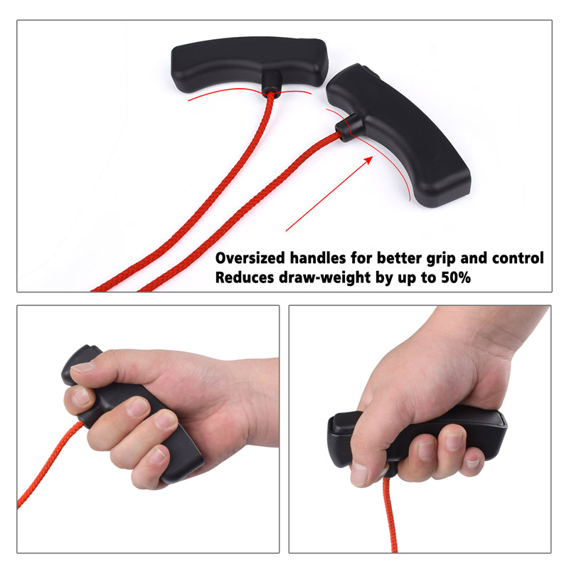 Archery Crossbow Cocking Device 3-Finger Cocker Rope DoubleT Handle Strings US