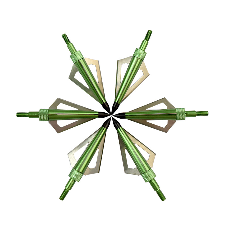100gr Archery Hunting Tips Broadheads Screw Points 12Pack