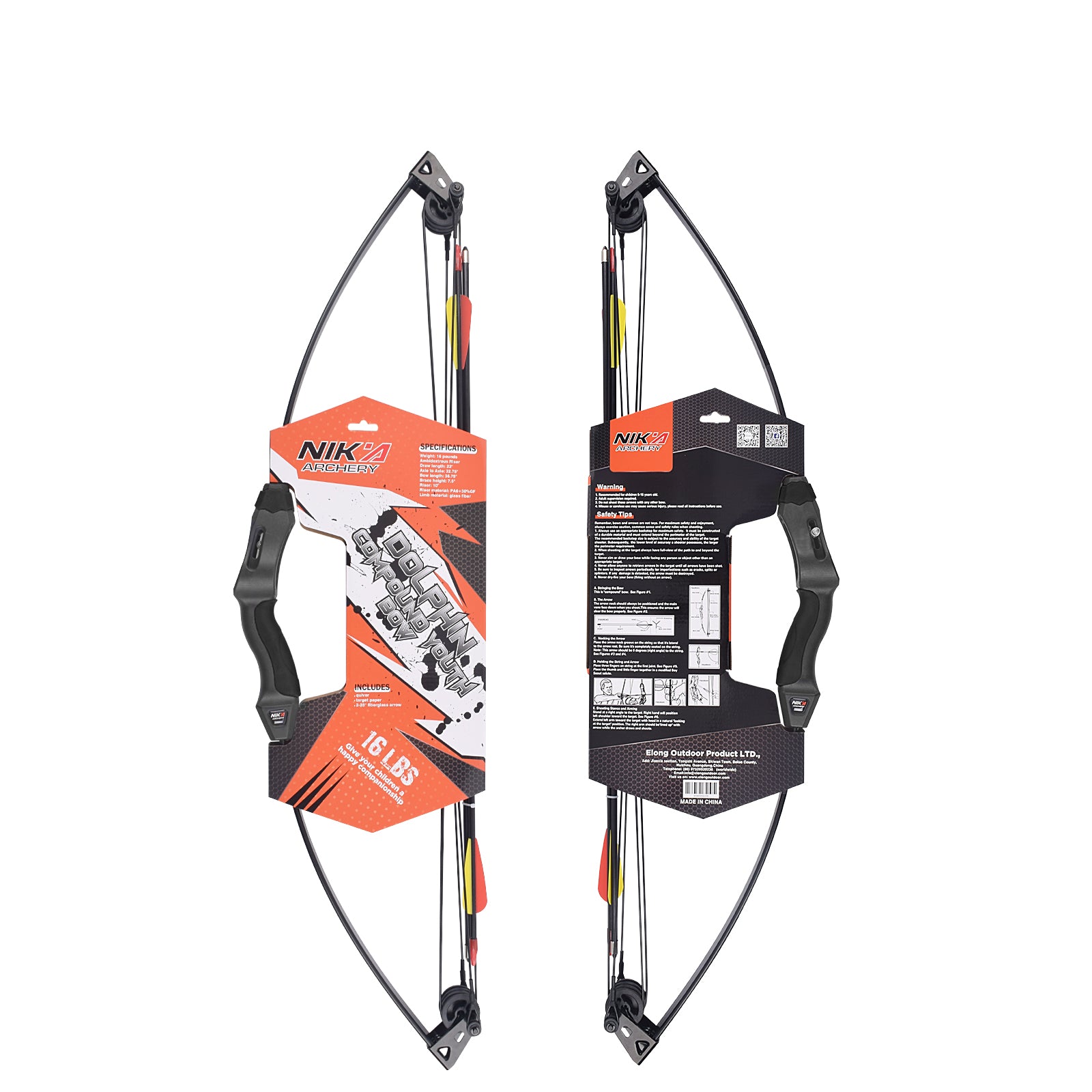 16LBS Compound Bow and Arrow Set Outdoor for Youth Children Junior Archery Beginner