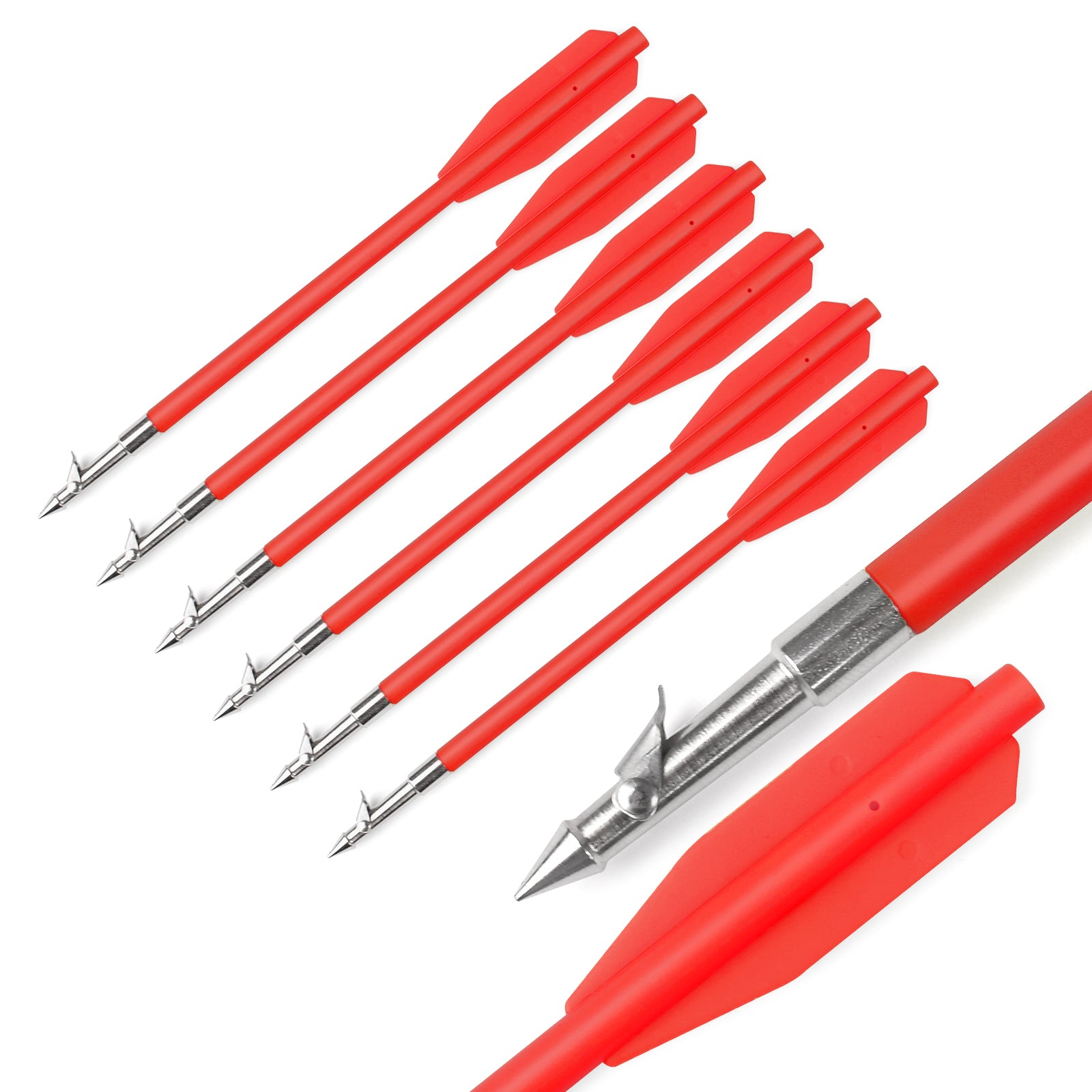 6.8" Plastic Bow Fishing Hunting Bolts Arrows for Pistol Crossbow
