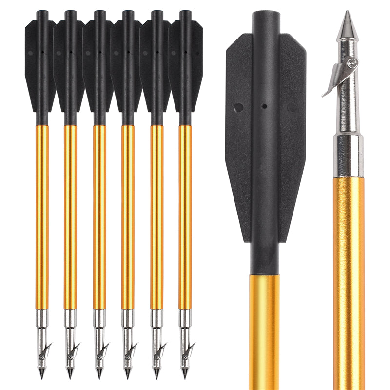 bolt crossbow for fishing accessories 6.8" Aluminum Bow Fishing Hunting Bolts Arrows for Pistol Crossbow