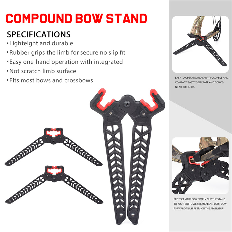 18/22CM Archery Bow Kick Stand Legs 3D for Compound Bow