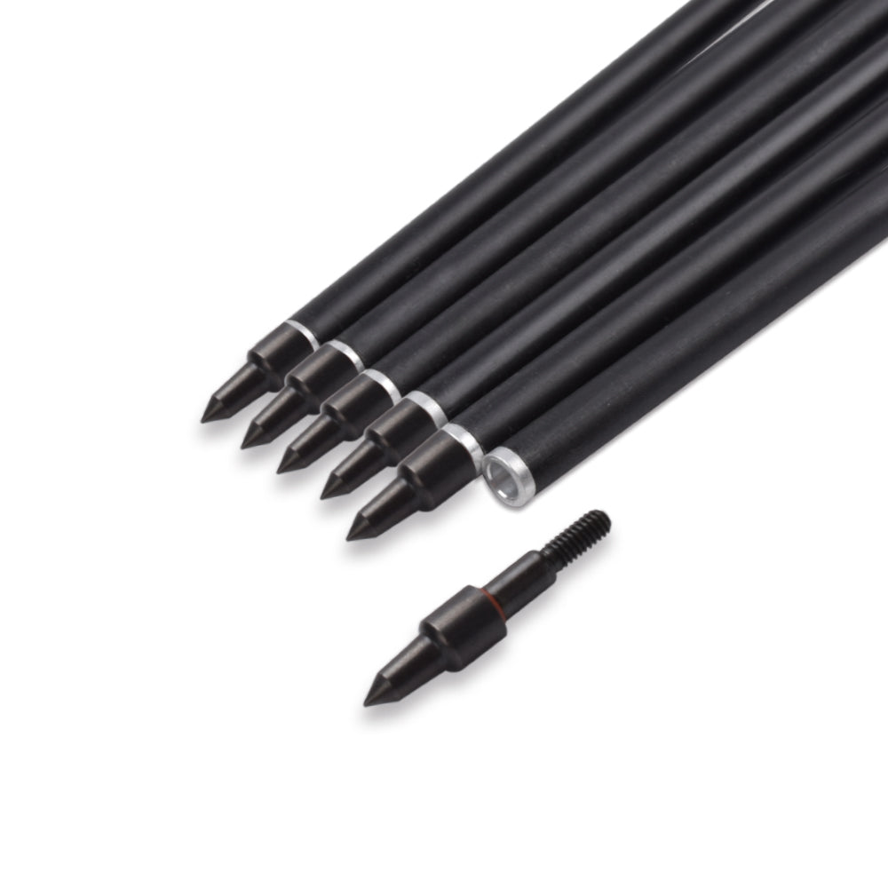 12pcs 28inch Carbon Arrow Archery Target Hunting with 6 Extra Nocks US