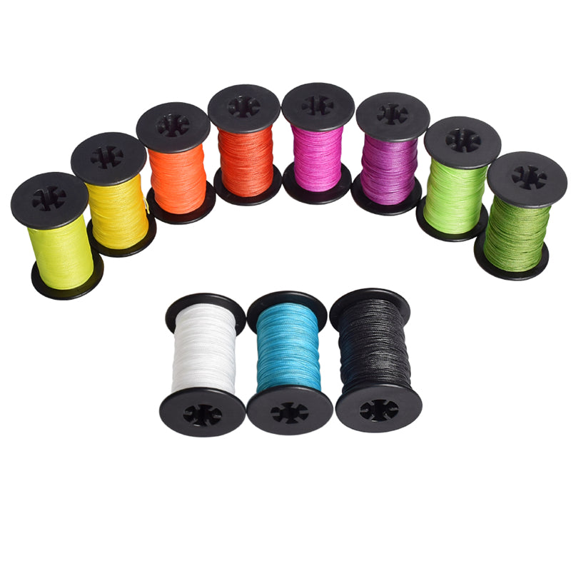30M 0,014"/0,018"/0,021"/0,025" Bogensehnen-Servierfaden HMPE Dyneema Verschleißfestes Material Recurve-Bögen Compound-Armbrüste Bogensehne