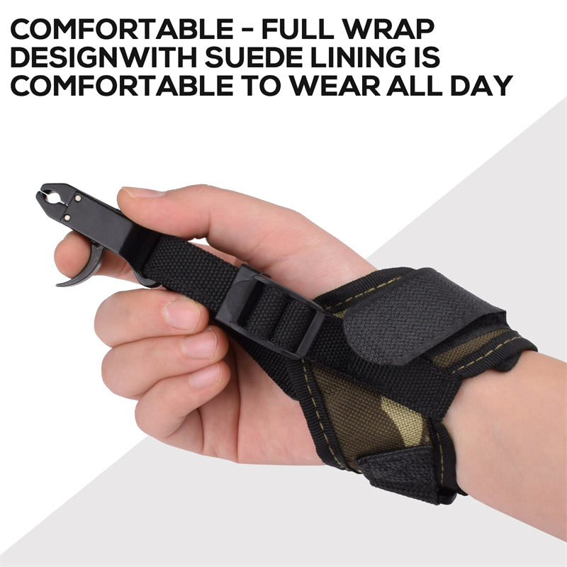 Camo Caliper Release Aid Trigger Wrist Strap US