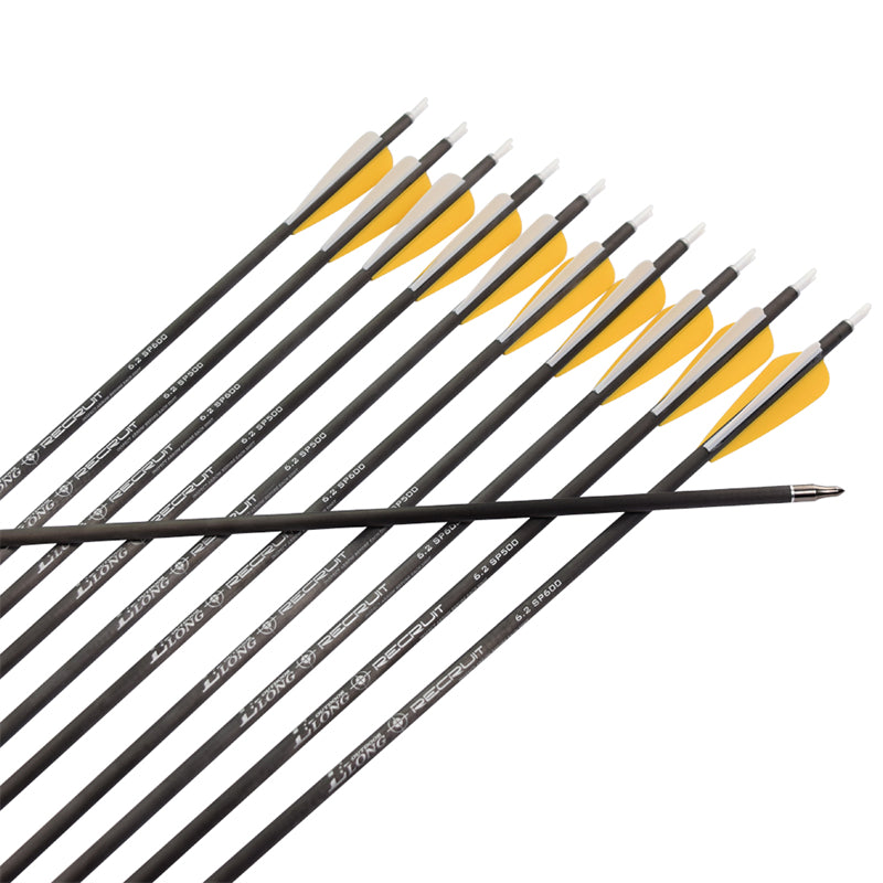 22-36 inch I.D. 6.2mm Carbon Arrow 12pcs