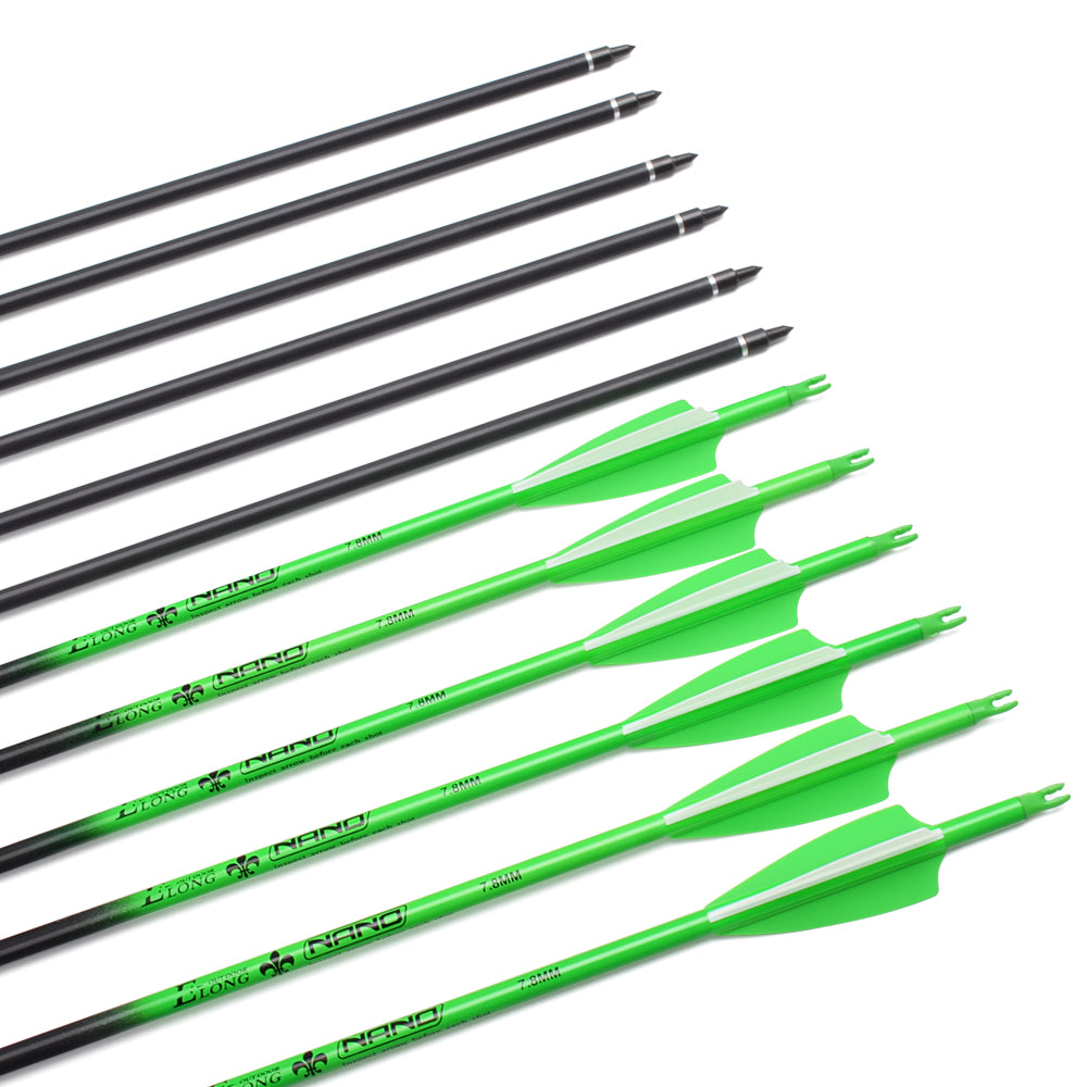 12pcs 22-30 inch Roll Fiberglass Bicolor Arrow