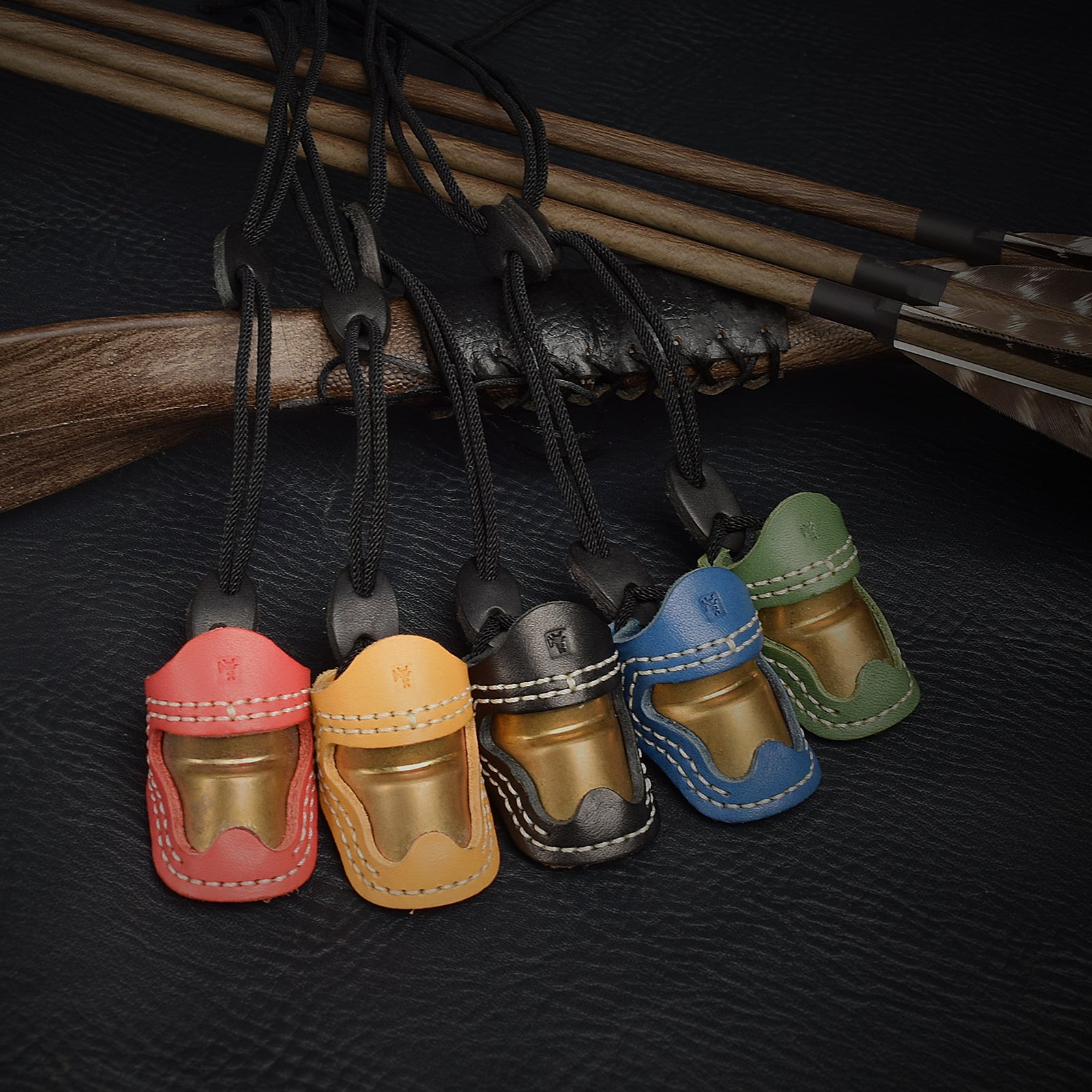 Armor Ming Guang Archery Thumb Ring And Wrist Strap Archery Finger Protector