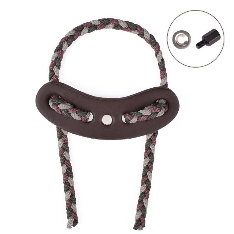 Wrist Sling Leather Metal Gromet Archery Compound Bow Shooting Equipment