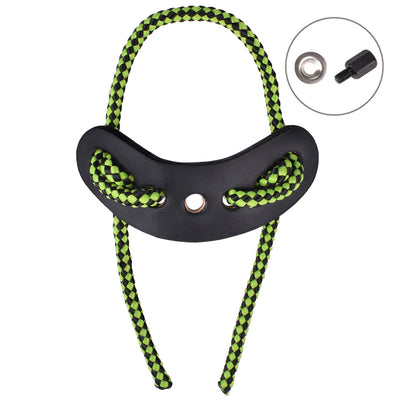 Wrist Sling Leather Metal Gromet Archery Compound Bow Shooting Equipment