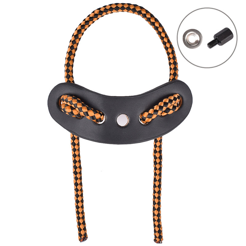 Wrist Sling Leather Metal Gromet Archery Compound Bow Shooting Equipment