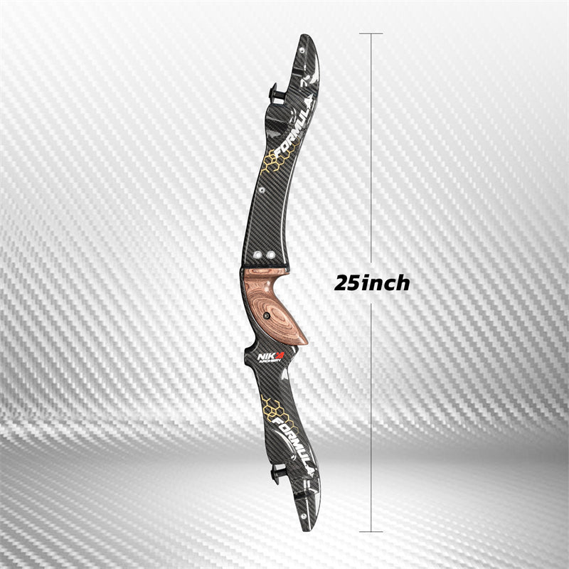 ET-9 FORMULA 25inches Carbon Fiber ILF Riser Recurve Bow RH