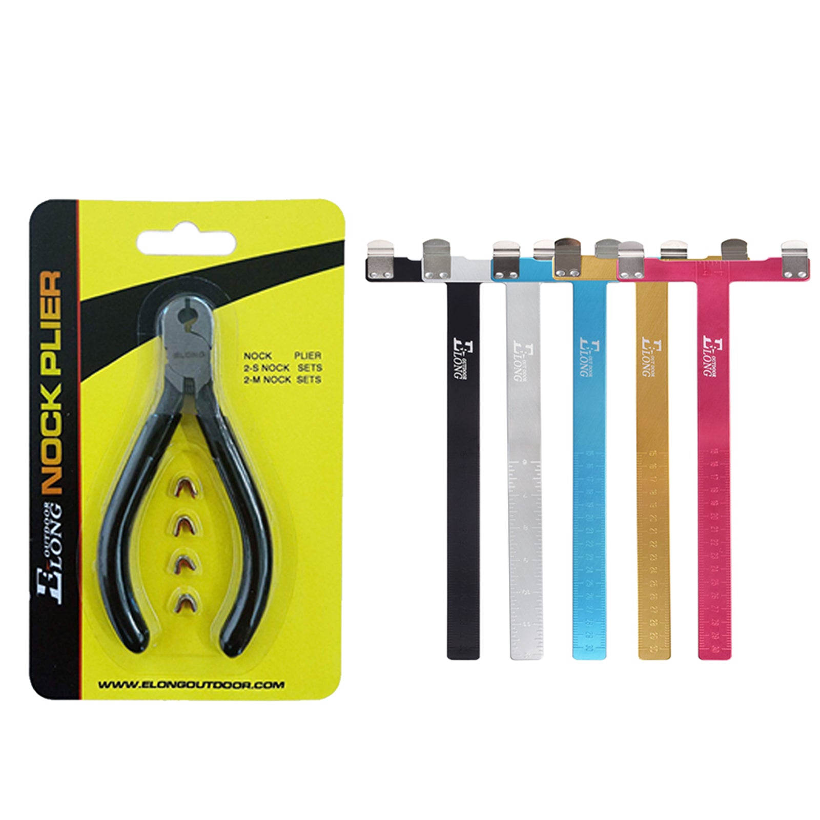 Juego de herramientas cuadradas para arco, alicates, regla en forma de T, puntas de ajuste para cuerda de arco, EE. UU.