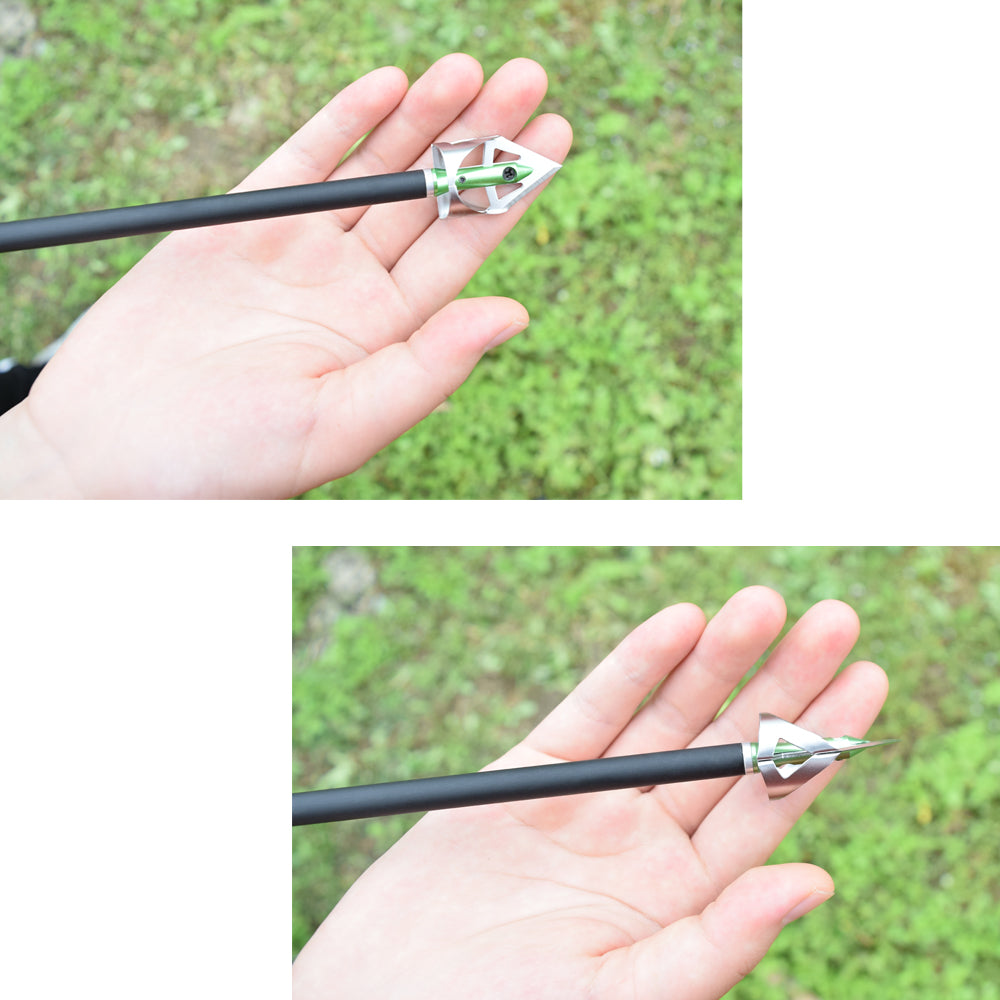 3X 360 Broadheads 100 Grain Armbrust Jagd Bogenschießen Bogen Schraubpfeile US