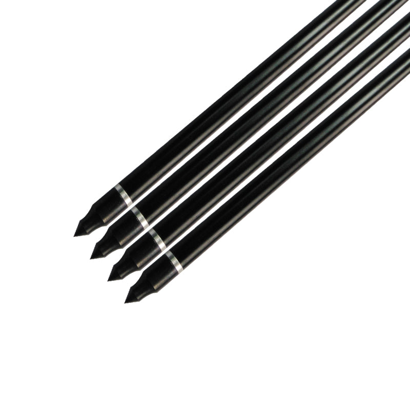 22-34 pulgadas 12 Uds 2219 eje de aluminio negro flecha tiro con arco arco compuesto arco recurvo caza