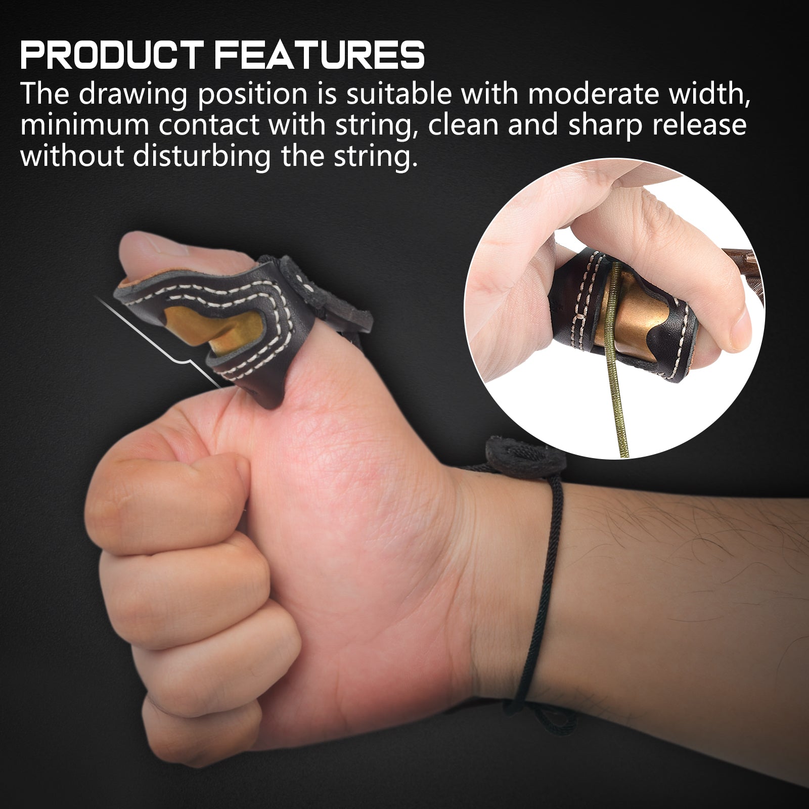 Armor Ming Guang Archery Thumb Ring And Wrist Strap Archery Finger Protector