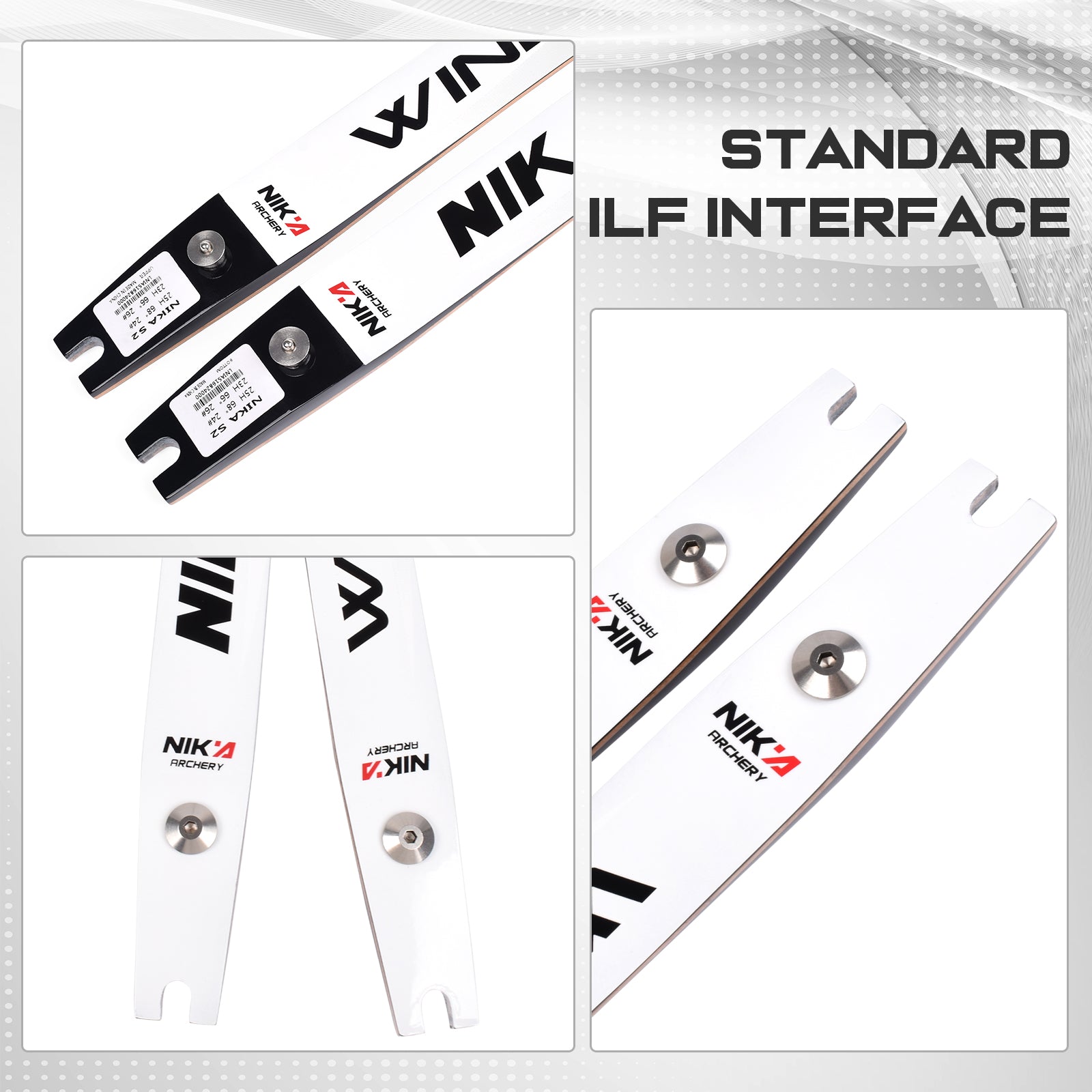 60" Archery Recver Bow ET-1 ILF Riser Wood Magnesium Alloy Handle with S2 12-42LBS Limb for Left Hand